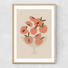 Peach Bowl Narrow Oak Frame