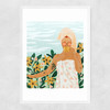 Earl Grey Narrow White Frame