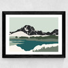 Tetons Mount Moran Wide Black Frame