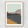 Fly Fisherman Narrow Oak Frame