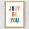 Just Be You Wide Oak Frame