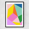 Geometric Abstraction No. 4 Narrow Black Frame