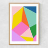 Geometric Abstraction No. 4 Narrow Oak Frame