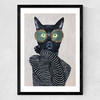 Fashion Cat Medium Black Frame