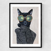 Fashion Cat Narrow Black Frame
