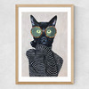 Fashion Cat Medium Oak Frame