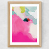 Lune Pink Sky III Wide Oak Frame