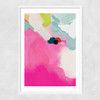 Lune Pink Sky III Narrow White Frame