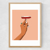 Cheers to Love Medium Oak Frame