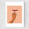Cheers to Love Medium White Frame