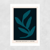 L'Hiver Blue Unframed Print