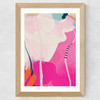 Lune Pink Sky II Wide Oak Frame