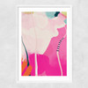 Lune Pink Sky II Narrow White Frame