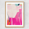 Lune Pink Sky II Medium Oak Frame