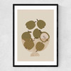 Apple Bowl Narrow Black Frame