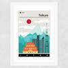 Tokyo Japan Wide White Frame