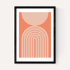 Abstract Rainbow Circle Terracotta