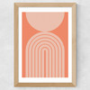 Abstract Rainbow Circle Terracotta