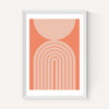 Abstract Rainbow Circle Terracotta