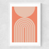 Abstract Rainbow Circle Terracotta