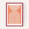 Abstract Rainbow Circle Terracotta