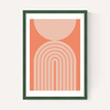 Abstract Rainbow Circle Terracotta