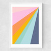 Colourful Space Medium White Frame