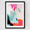 Lune Pink Sky I Medium Black Frame