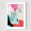 Lune Pink Sky I Medium White Frame
