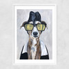 Greyhound Rock Narrow White Frame
