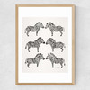 Oak-Zebras Medium Oak Frame