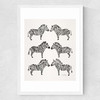 White-Zebras Medium White Frame