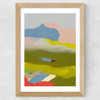 Landschaft Bunt III Wide Oak Frame