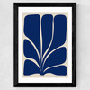 Seven Leaf Plant Wide Black Frame