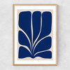 Seven Leaf Plant Narrow Oak Frame
