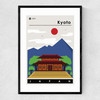 Kyoto Japan Narrow Black Frame