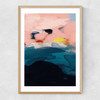 Abstract Landscape I Narrow Oak Frame