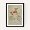 Dachshund On Bicycle