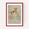 Dachshund On Bicycle