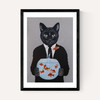 Cat With Fishbowl