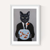 Cat With Fishbowl