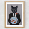 Cat With Fishbowl