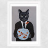 Cat With Fishbowl
