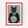 Cat With Fishbowl