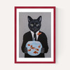 Cat With Fishbowl