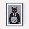 Cat With Fishbowl