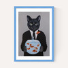 Cat With Fishbowl