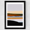 Peaceful Calm of Evening I Wide Black Frame