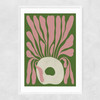 Modern Plant II Narrow White Frame