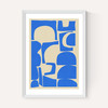 Modern Abstract Shapes in Blue